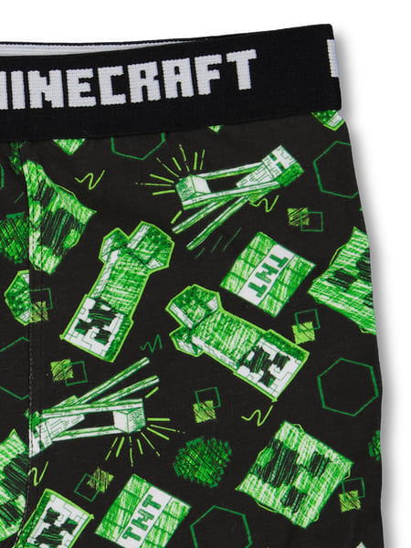 Bright green Boys Minecraft Underwear Set