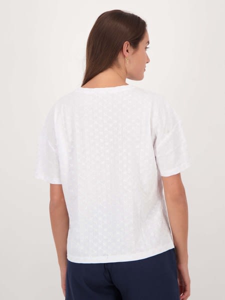 Womens Broderie Top