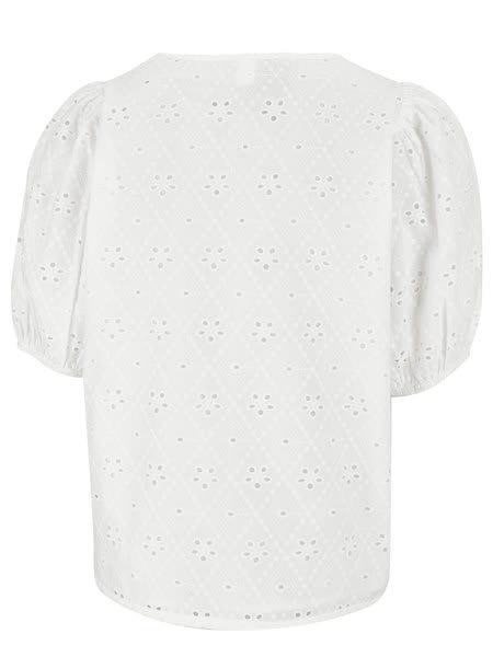Womens Broderie Blouse