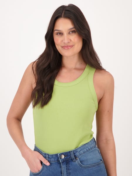 Light green Womens Australian Cotton Rib Tank | Best&Less™ Online