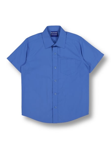 Medium blue Boys Short Sleeve School Shirt - Medium Blue | Best&Less ...
