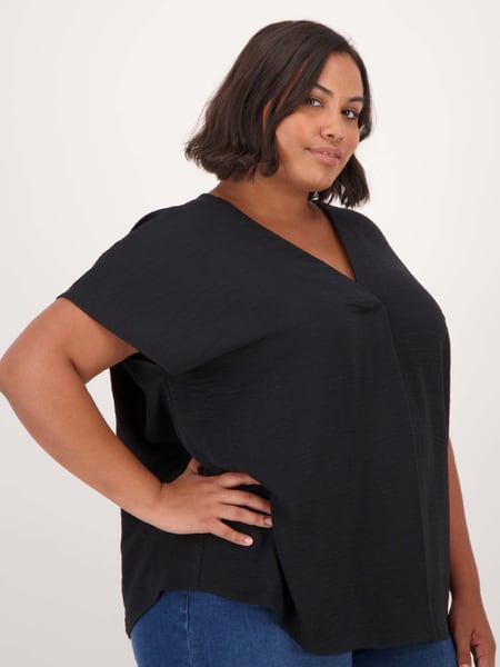 Womens Plus Size V Neck Top