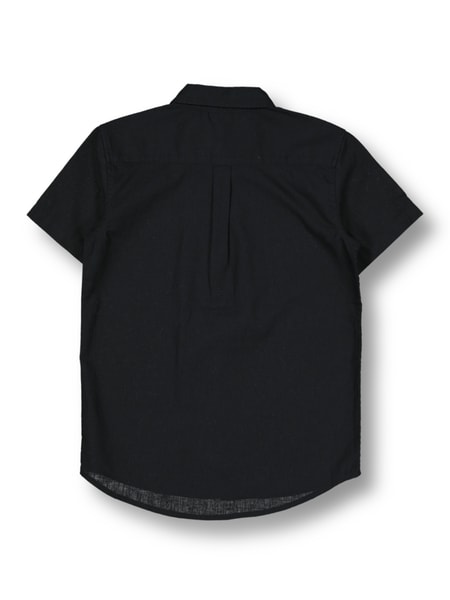 Black Boys Short Sleeve Linen Blend Shirt | Best&Less™ Online