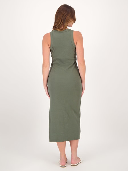 Dark green Womens Rib Tank Midi Dress | Best&Less™ Online
