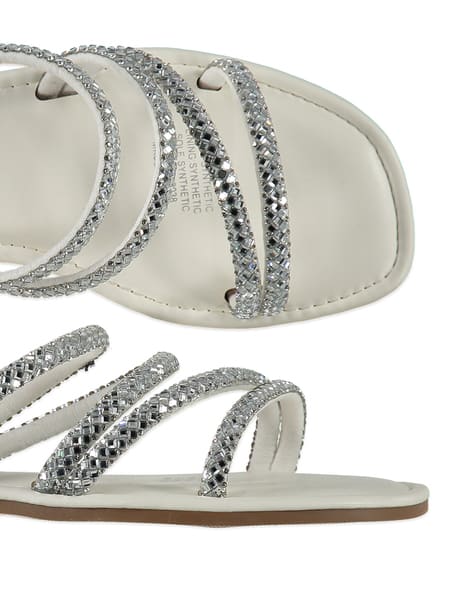 White Womens Embellished Sandal | Best&Less™ Online