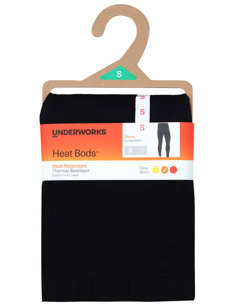 Underworks Mens Heat Bods Thermal Pants
