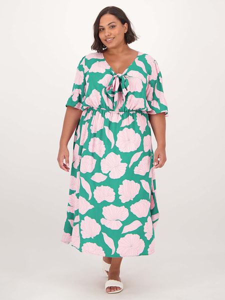 Multi colour Isobelle Womens Plus Size Wrap Dress | Best&Less™ Online