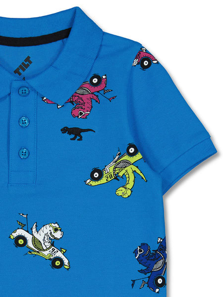 Medium blue Toddler Boys Polo Shirt | Best&Less™ Online