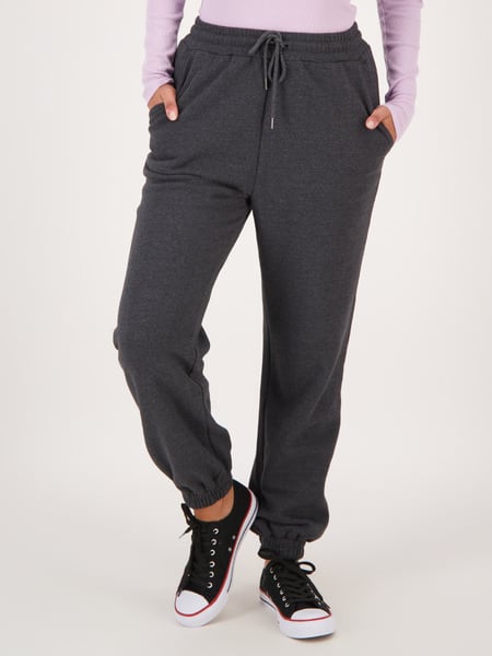 Women's Trackpant For Gym Cotton Rich 100 - Dark Grey