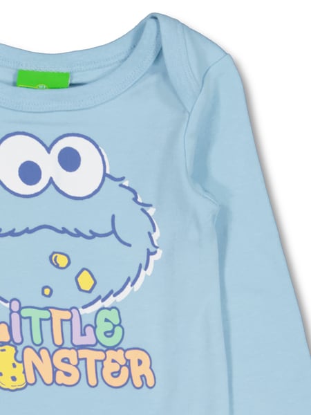 Baby Long Sleeve Bodysuit Cookie Monster