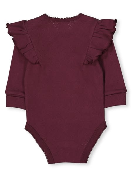 Baby Pointelle Frill Sleeve Bodysuit