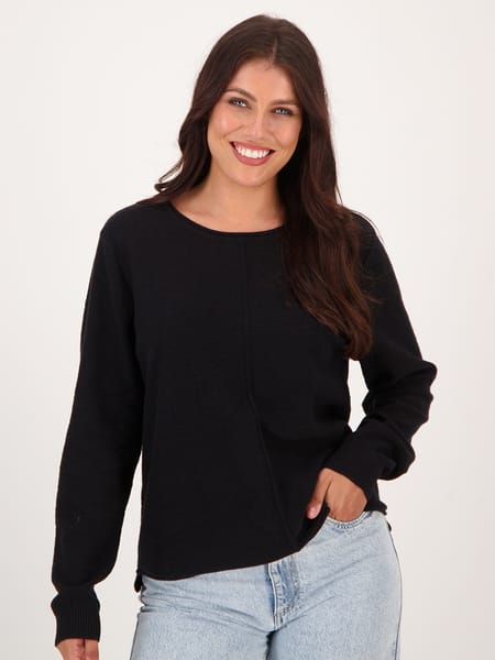 Womens Crew Neck Knitted Jumper