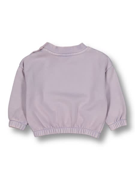 Baby Garment Dyed Fleece Sweat With Embroidery