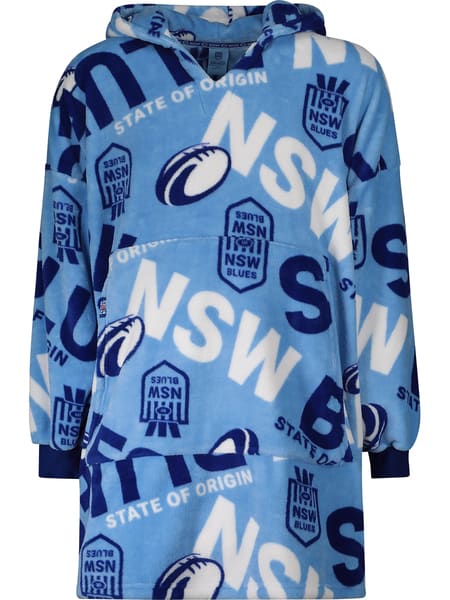 NSW Blues State Of Origin Adult Oversized Hoodie