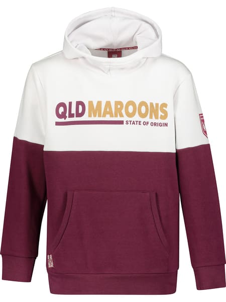QLD Maroons State Of Origin Youth Fleece Hoodie