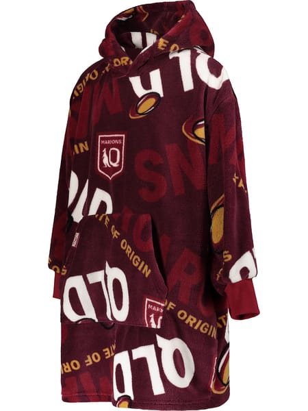 QLD Maroons State Of Origin Youth Oversized Hoodie
