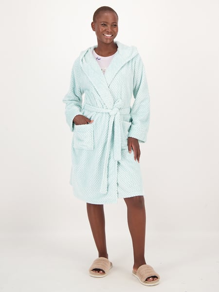 Womens Hooded Dressing Gown