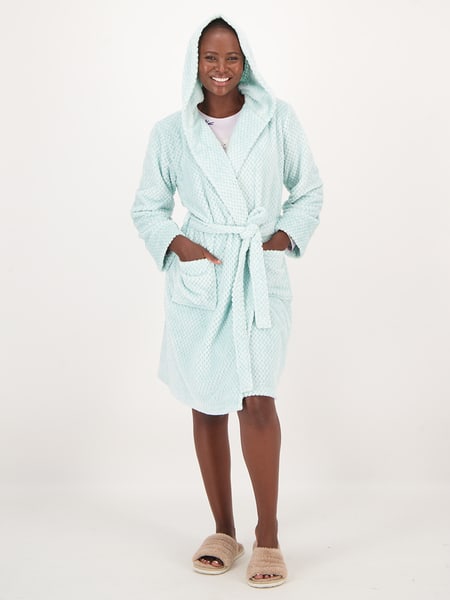 Womens Hooded Dressing Gown