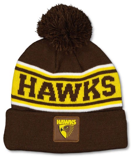 Hawthorn Hawks AFL Adult Beanie