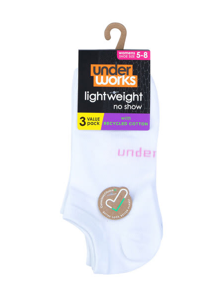 Underworks Womens 3Pk Mesh Sneaker Socks