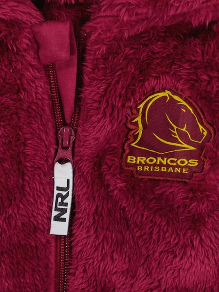 Broncos NRL Baby Fluffy Jacket