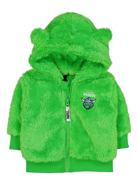 Raiders NRL Baby Fluffy Jacket