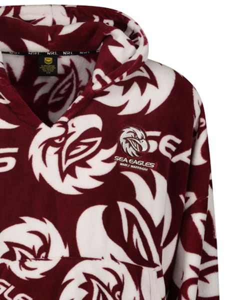 Manly Sea Eagles NRL Adult Oversized Hoodie