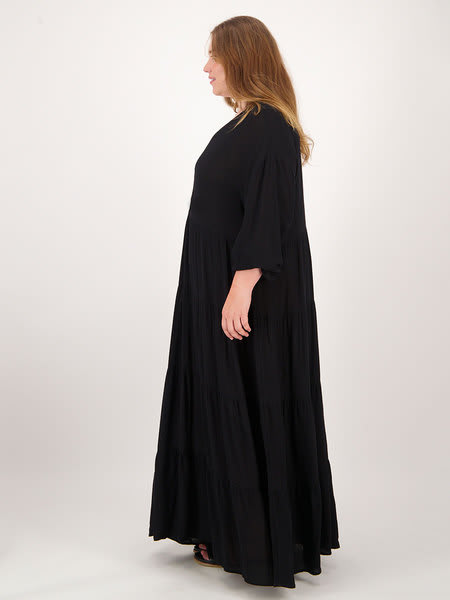 Womens Plus Long Sleeve Maxi Dress
