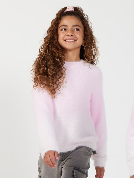 Girls Ombre Knit Pullover