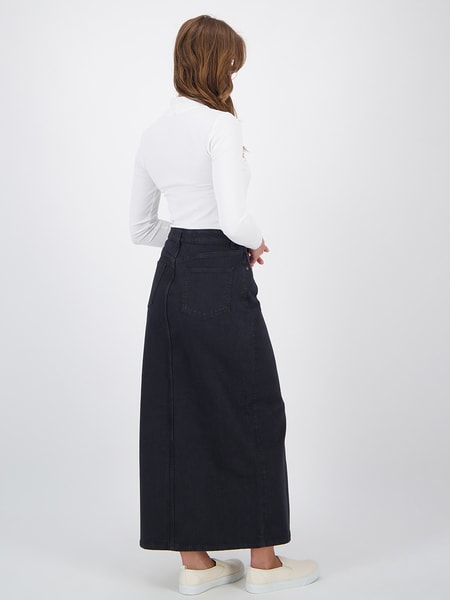 Millie Denim Maxi Skirt