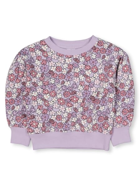 Toddler Girls Printed Fleece Sweater
