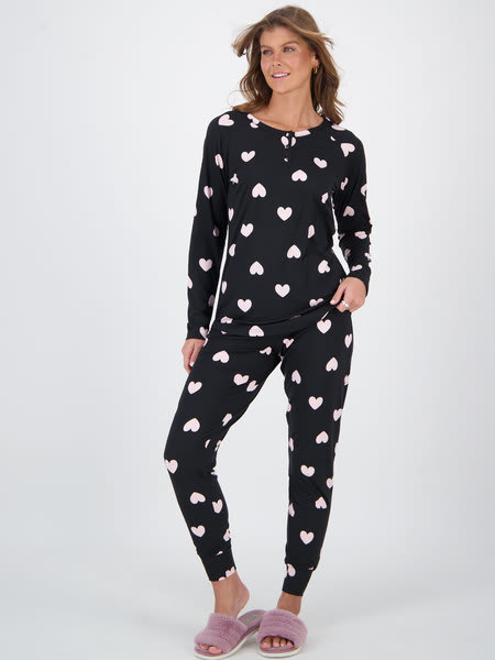Womens Henley Pyjama Set