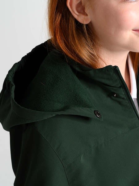 School Jacket With Detachable Hood - Bottle Green