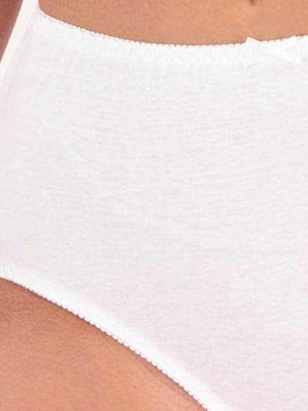 Women's Cotton Briefs in White