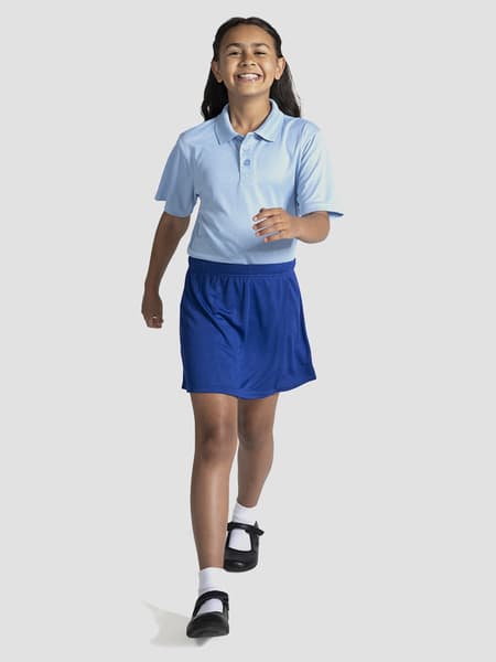 Girls Mesh School Skorts - Royal Blue