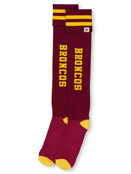 Broncos NRL Mens Footy Socks