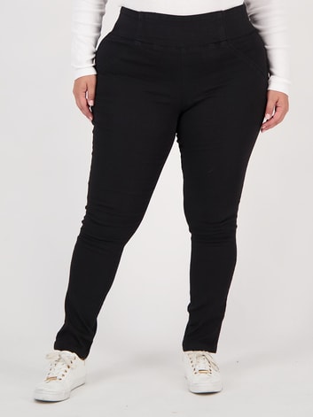 Women's Soft Touch Cropped Jegging in Black