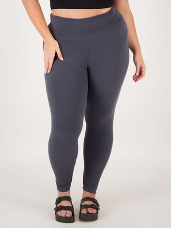 Plus Size Chocolate Brown Soft Touch Stretch Leggings