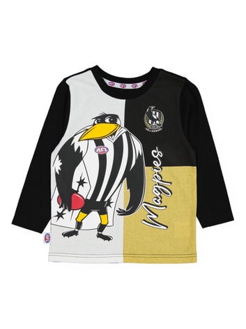 Collingwood Magpies Youth Fishing Shirt - Fish Finder – Gift Works