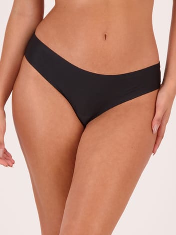 Underworks Women's Laser Cut Skimpy Boyleg Briefs 2 Pack - Nude & Black - Size  8