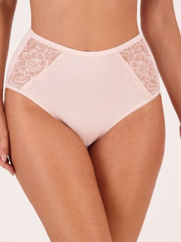 Black Panties and Bra Flower Lace Women Bikini Panty Ladies Soft Underwear  High Muffin Top Underwear Women (Beige, M)